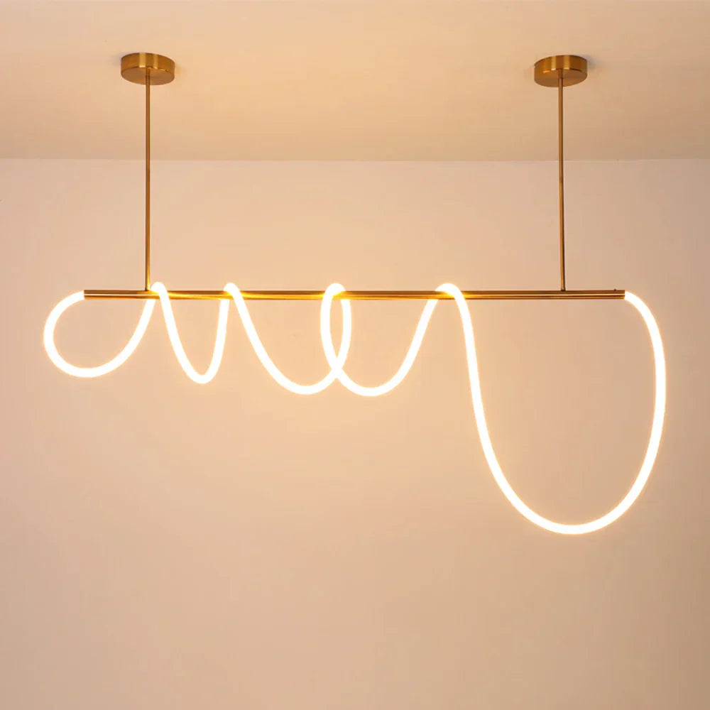 DecorBites™ 360° Luminous LED Pendant Lights: Modern & Stylish Indoor Hanging Lamp for Living Room & Restaurant