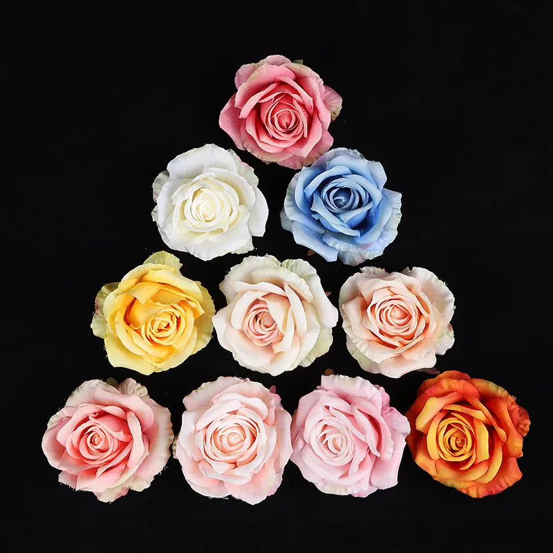 DecorBites™ 30PCS Silk Roses Wedding Decor DIY Home Decoration, Brooch Gifts, Candy Box