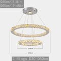 DecorBites™ Crystal LED Pendant Chandelier, Modern Nordic Ceiling Lamp for Living and Dining Room
