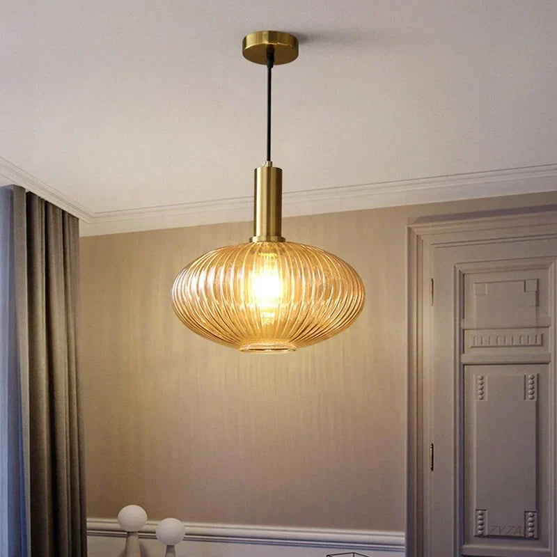 DecorBites™ مصابيح قلادة زجاجية: مصباح تعليق للمطبخ وغرفة النوم بتصميم نورديك