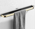 DecorBites™ Gold & Black Bathroom Set - Shelf, Towel Rack, Holder, Brush Holder & More