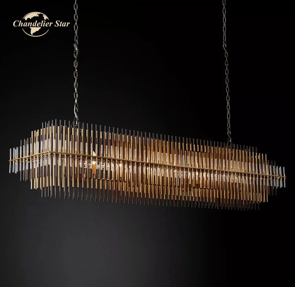 ثريا إيميل LED من DecorBites™ - إضاءة أنيقة لغرفة الطعام والمعيشة