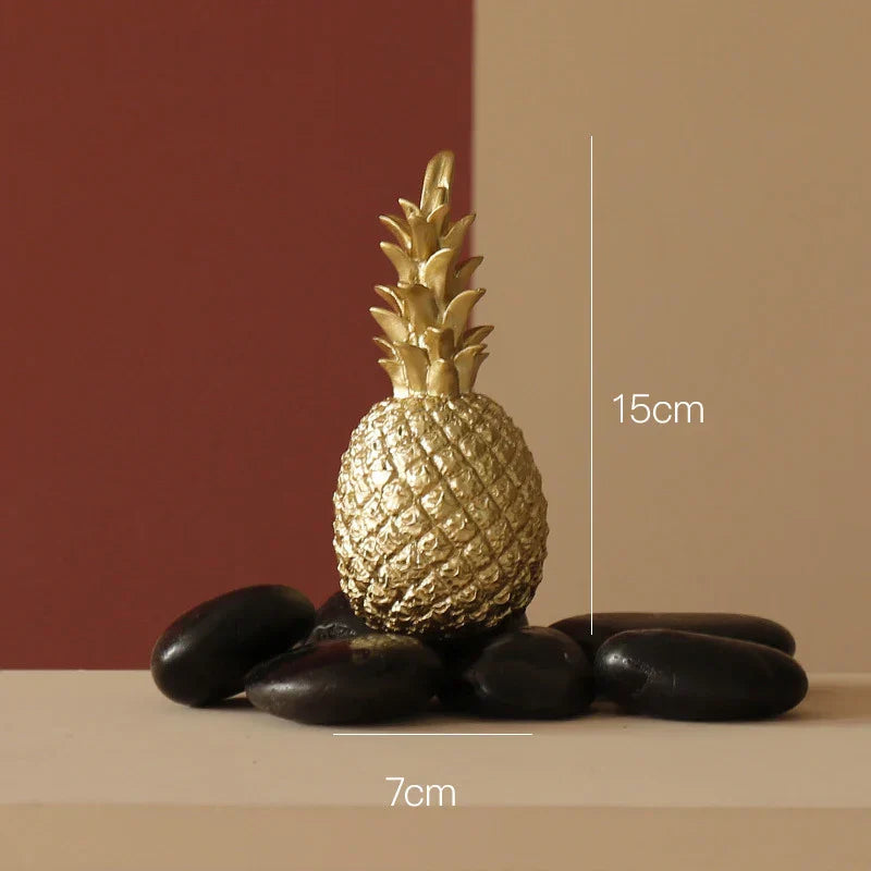DecorBites™ Gold Resin Sculpture | Nordic Luxury Technology Decor for Home & Office