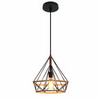 Vintage Black Metal Edison Pendant Light