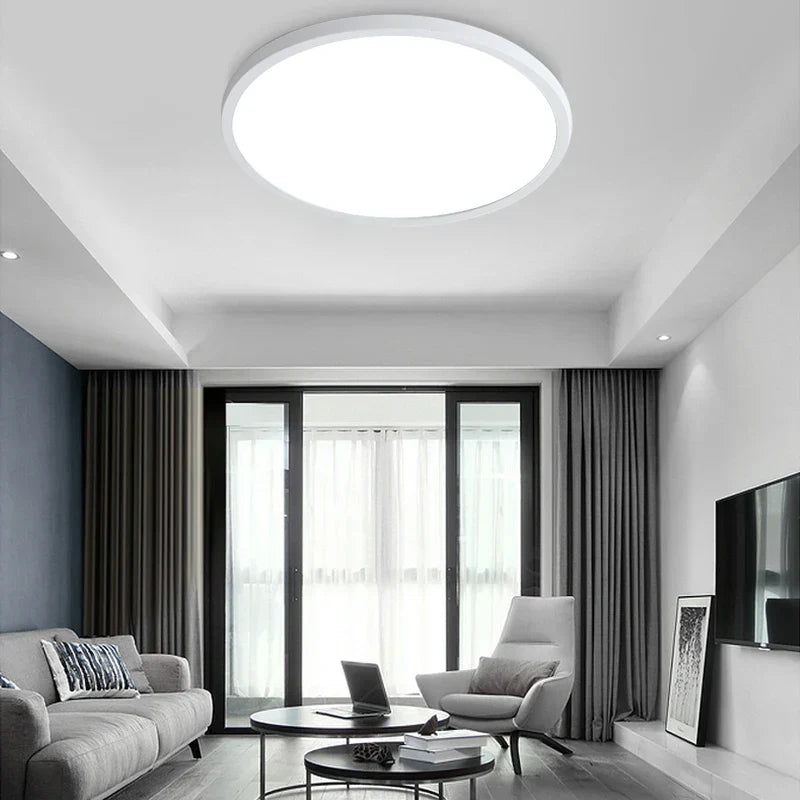 DecorBites™ LED Ceiling Light: Modern Ultra-thin Panel, 6-48W, Surface Mounted for Living Room