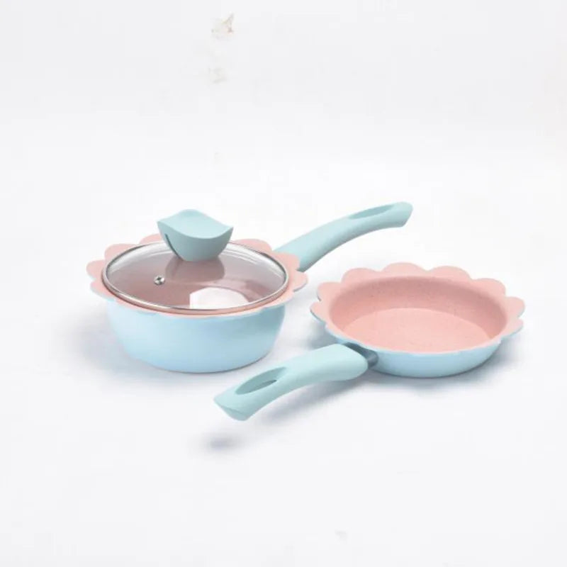 DecorBites™ 16cm Non-Stick Baby Food Pot with Maifan Stone Coating
