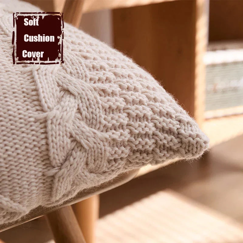 DecorBites™ Housse de Coussin en Tricot Losange : Housse de Coussin Décorative Super Douce pour la Maison