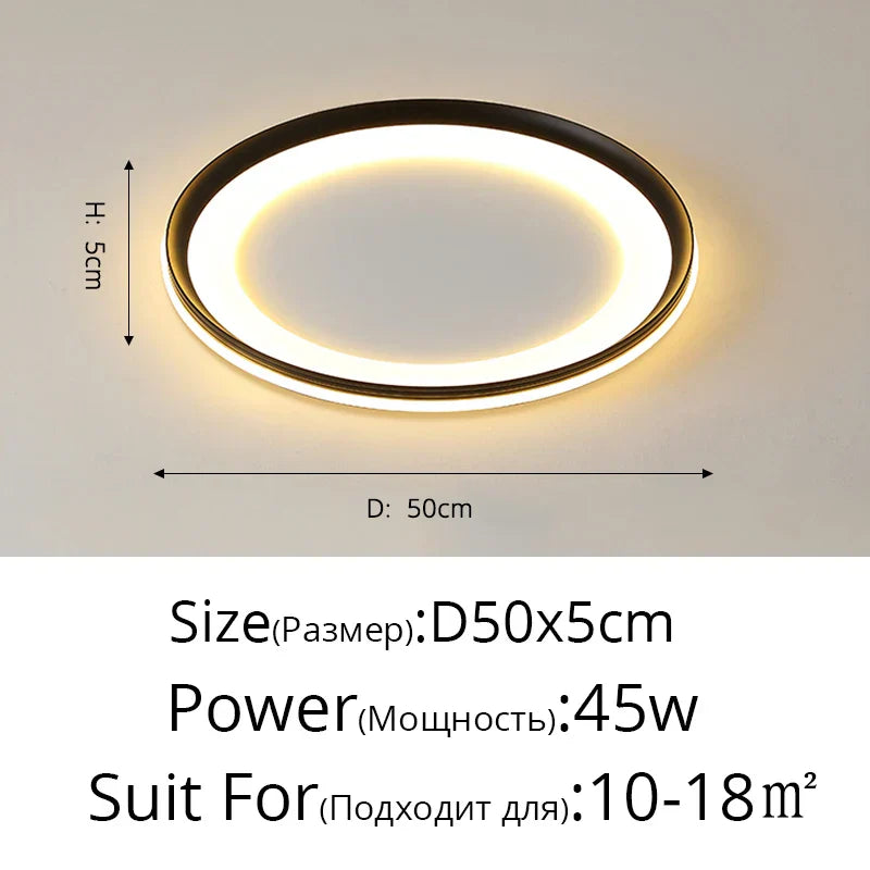 ثريا LED من DecorBites™: إضاءة داخلية عصرية لغرفة النوم وغرفة المعيشة والمطبخ وصالة العرض