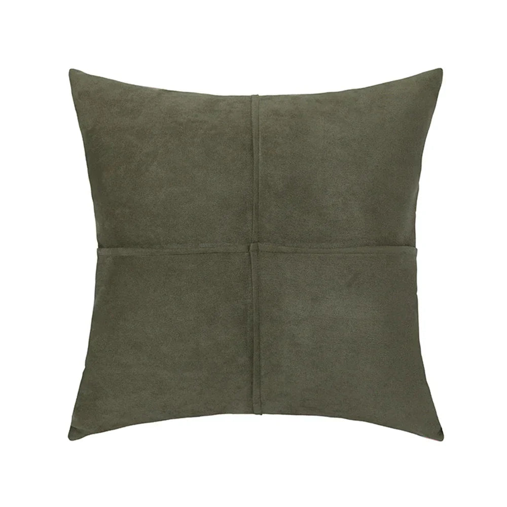 DecorBites™ Cross Faux Suede Throw Pillow Cover for Car Couch Sofa Bed Home Decor