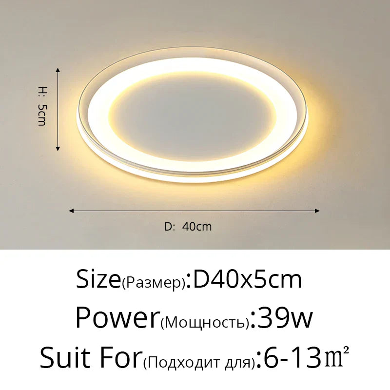 ثريا LED من DecorBites™: إضاءة داخلية عصرية لغرفة النوم وغرفة المعيشة والمطبخ وصالة العرض