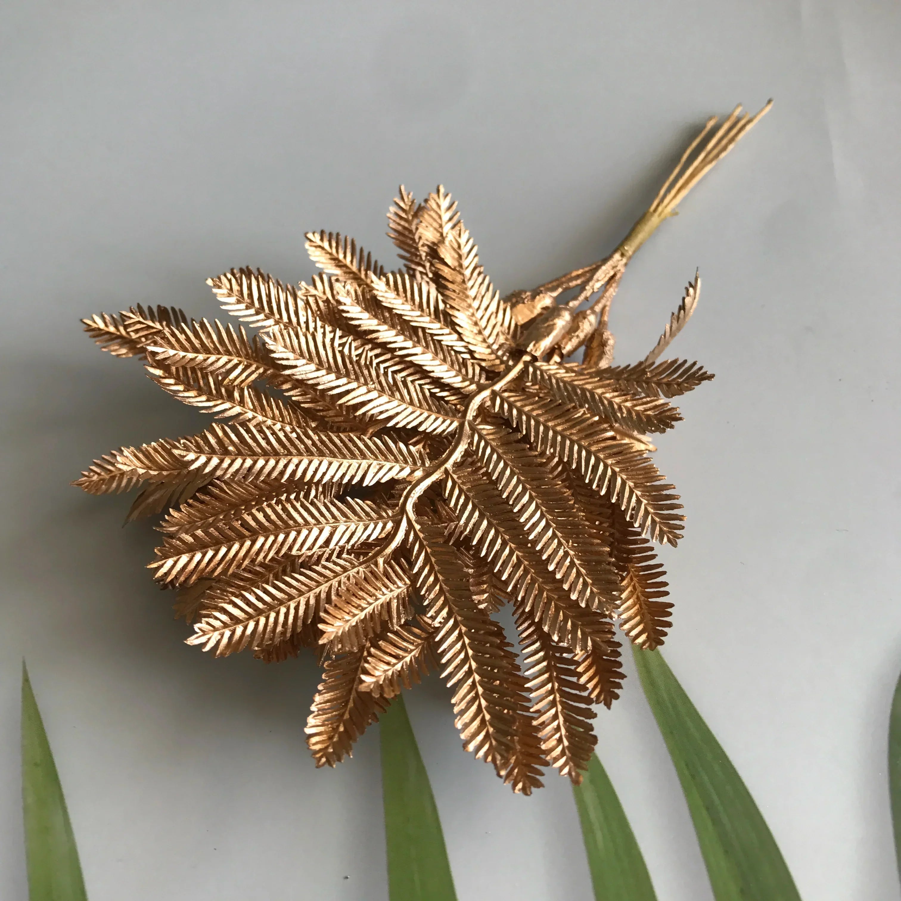 DecorBites™ Artificial Eucalyptus Leaf Bunch for Home Christmas Wedding Decor - 6-Pack