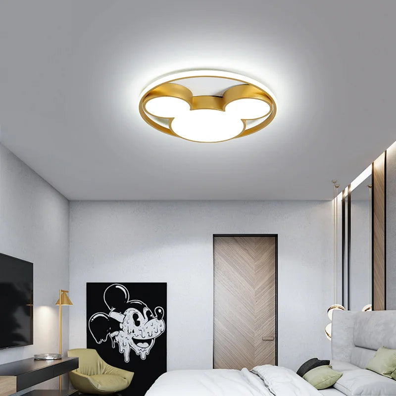 DecorBites™ 34W LED Mickey Mouse Ceiling Light for Children's Bedroom and Living Room