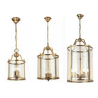 Vintage Copper Birdcage Glass Pendant Light