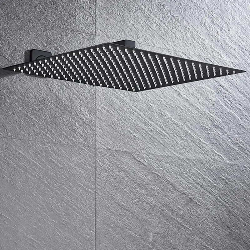 DecorBites™ 16" Luxury Rain Shower Head with Wall Mounted Shower Arm - Bathroom Accessory