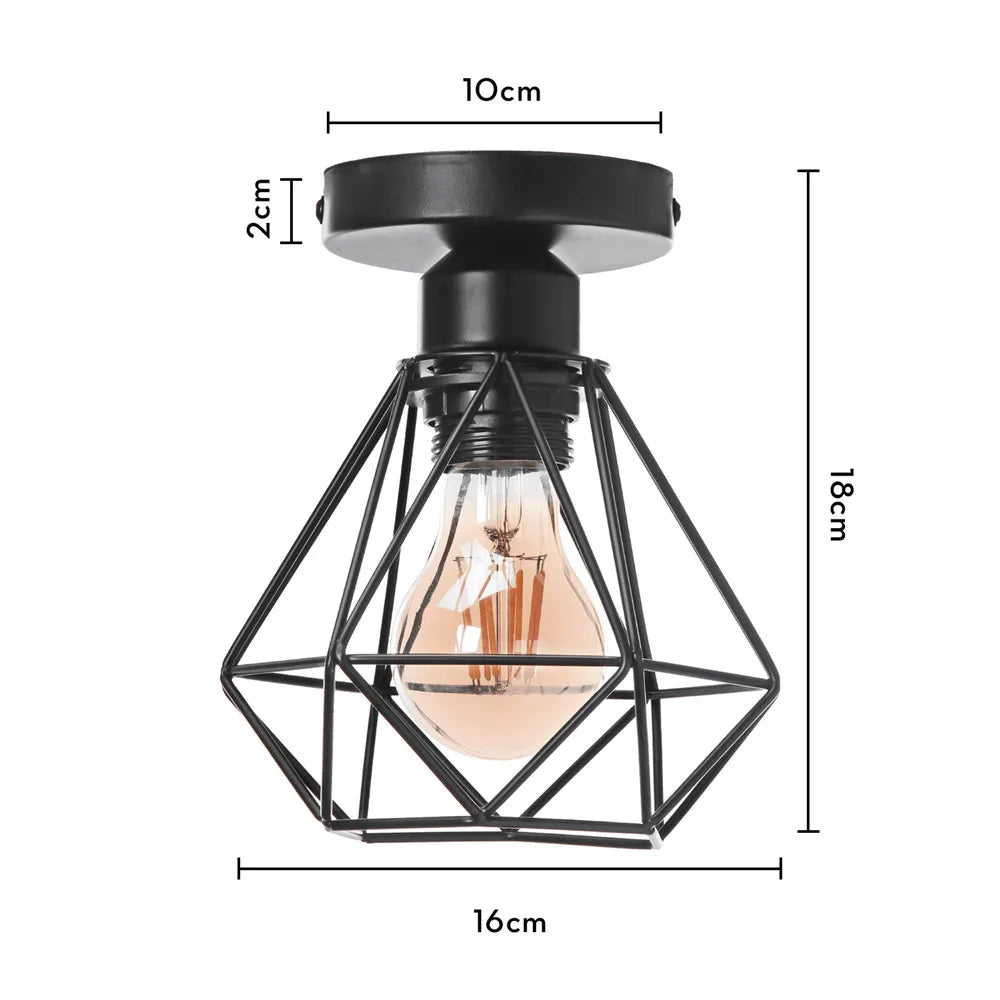 DecorBites™ Iron Frame Pendant Chandelier for Restaurant Teahouse Lighting