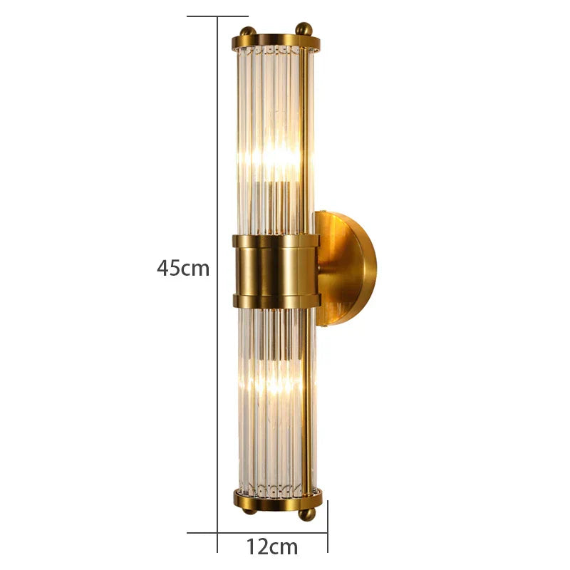 DecorBites™ Crystal Wall Lamp: Modern Minimalist Luxury LED Lights for Living Room, Bedroom & Aisle