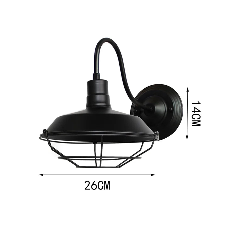 DecorBites™ Iron Cage Wall Sconce for Indoor Bedroom, Bar Counter, and ReadingAreaView