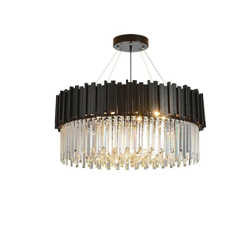 إضاءة ثريا LED كريستال بيضاوية DecorBites™ لغرفة الطعام