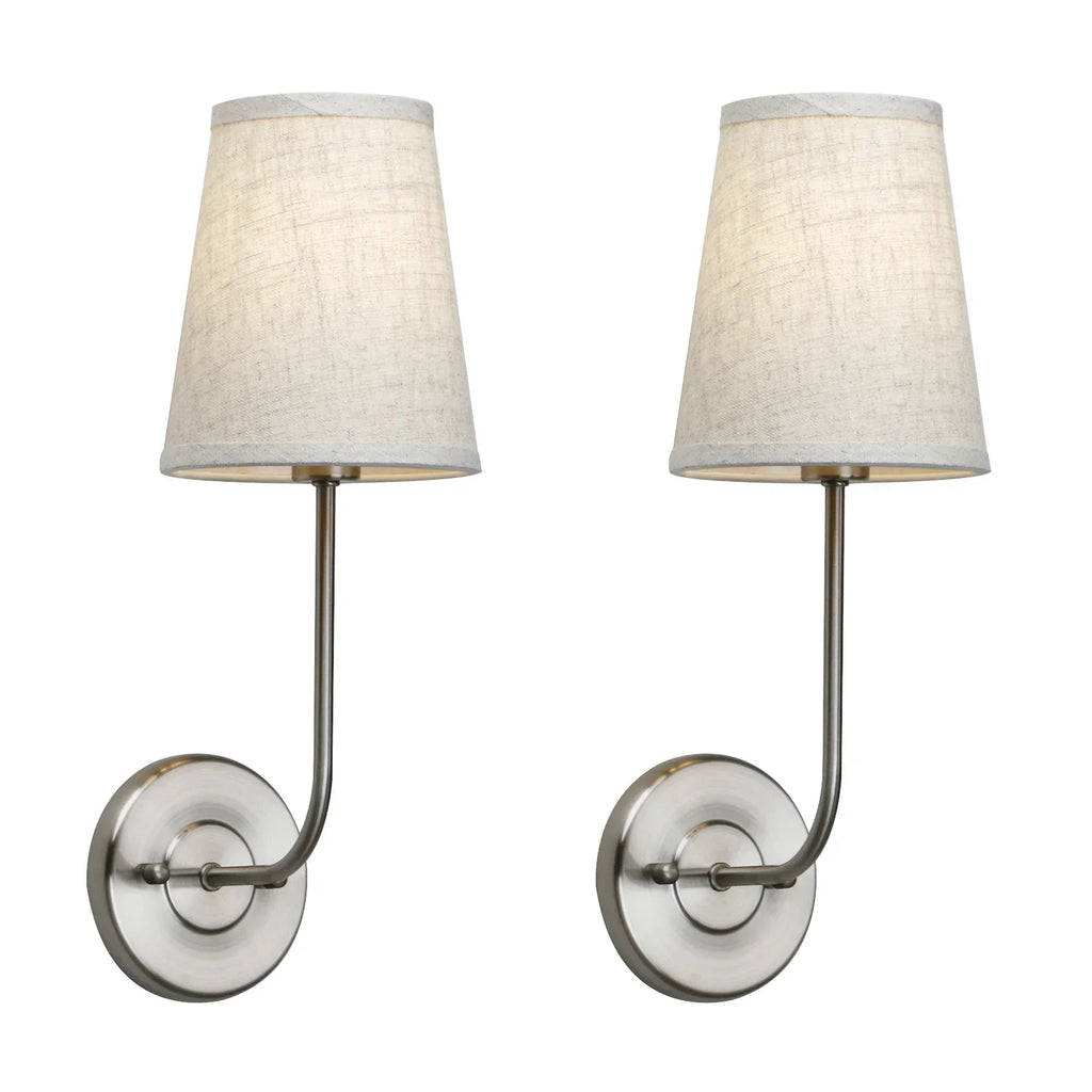 DecorBites™ Industrial Flared Funnel Wall Lamp Set: Classic Country Style, Bedroom Reading Light