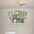 DecorBites™ Agate Designer LED Chandelier for Foyer & Dining Room