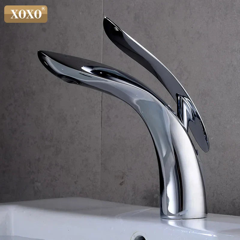 DecorBites™ Gold Single Handle Bathroom Basin Faucet Mixer Tap - 23025A-H