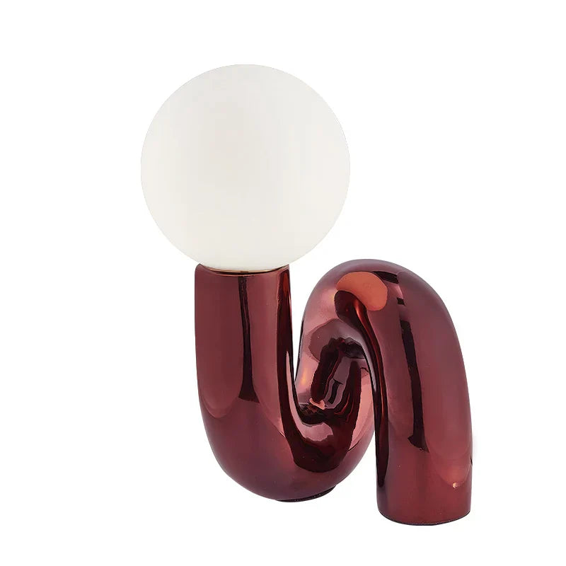 DecorBites™ Glass Ball Table Lamp for Bedroom, Designer Model, Minimalist, Children's Room, Modern