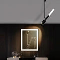 DecorBites™ 8W COB Pendant Spotlight for Bedroom, Living Room, Restaurant - Black/White Aluminum