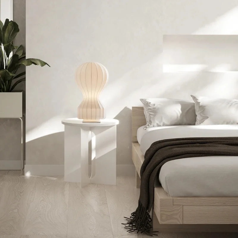 DecorBites™ Gatto Silk Table Lamp Modern Minimalist Bedroom LED