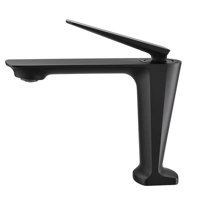 DecorBites™ Brushed Gold Basin Faucet - Hot/Cold Sink Tap - Deck Mount Mixer