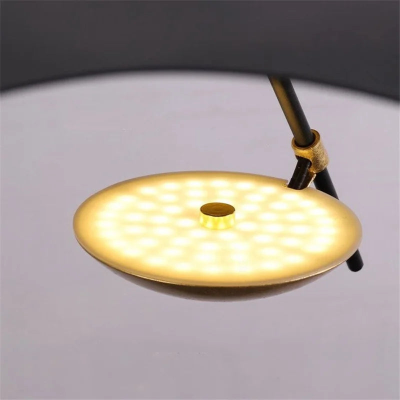 DecorBites™ Gold Texture LED Pendant Light Fixture for Living Room & Bedroom Decor