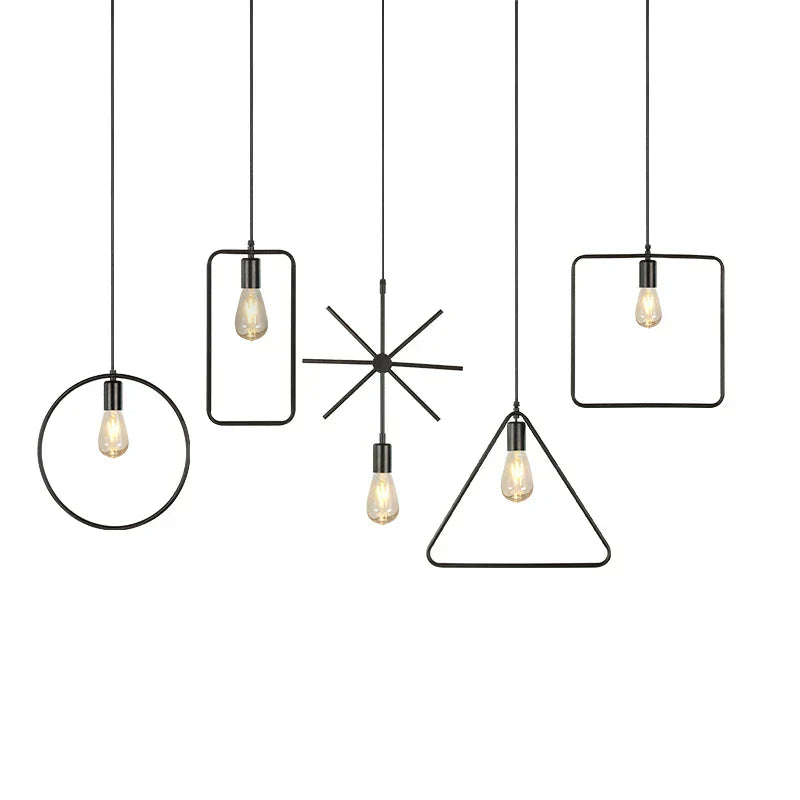 DecorBites™ مصابيح متدلية صناعية بنمط نورديك ريترو للمنازل والثريات للمطاعم.