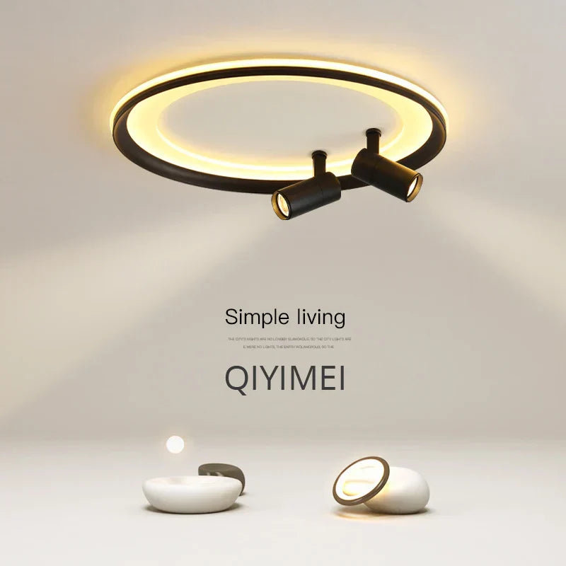 ثريا LED من DecorBites™: إضاءة داخلية عصرية لغرفة النوم وغرفة المعيشة والمطبخ وصالة العرض