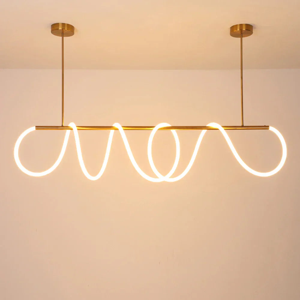 DecorBites™ 360° Luminous LED Pendant Lights: Modern & Stylish Indoor Hanging Lamp for Living Room & Restaurant