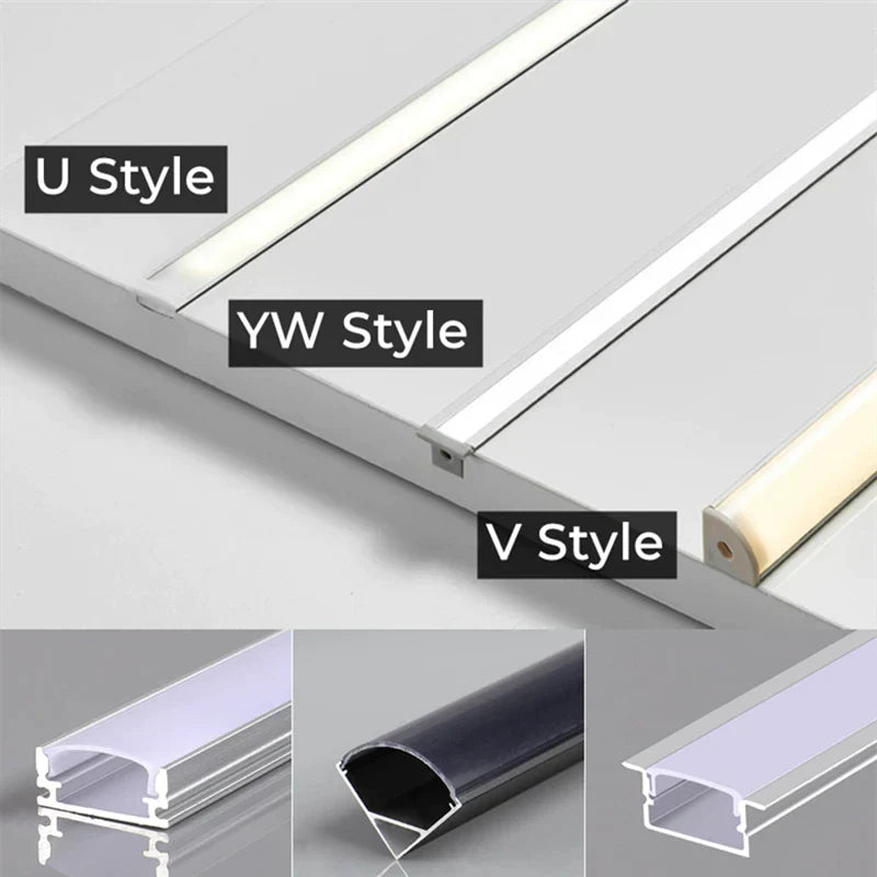 قنوات شريط إضاءة LED مدمجة من الألومنيوم DecorBites™