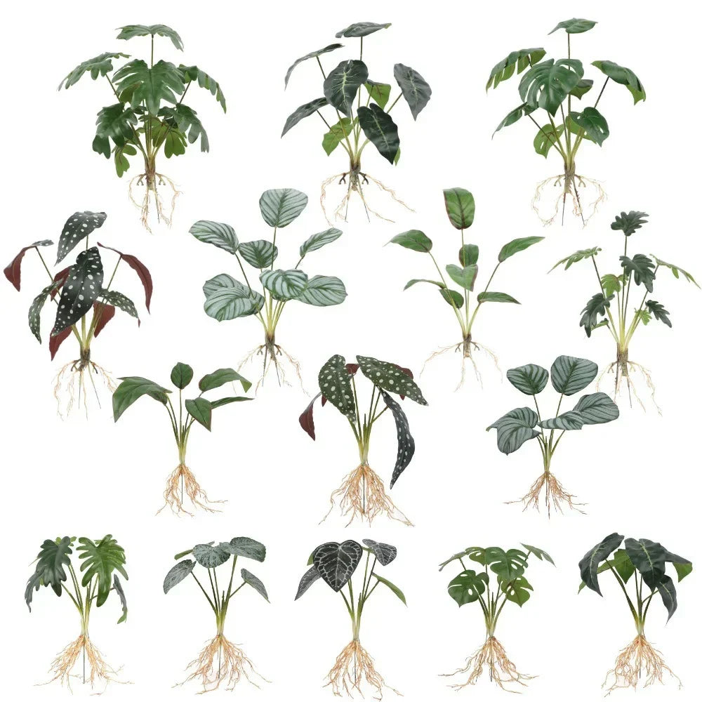 DecorBites™ Green Plant Wall Set for Indoor Decoration