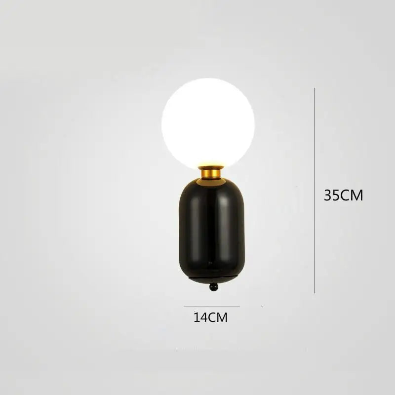DecorBites™ Gold Mirror Ball Wall Lamp - Modern Minimalist LED Sconce