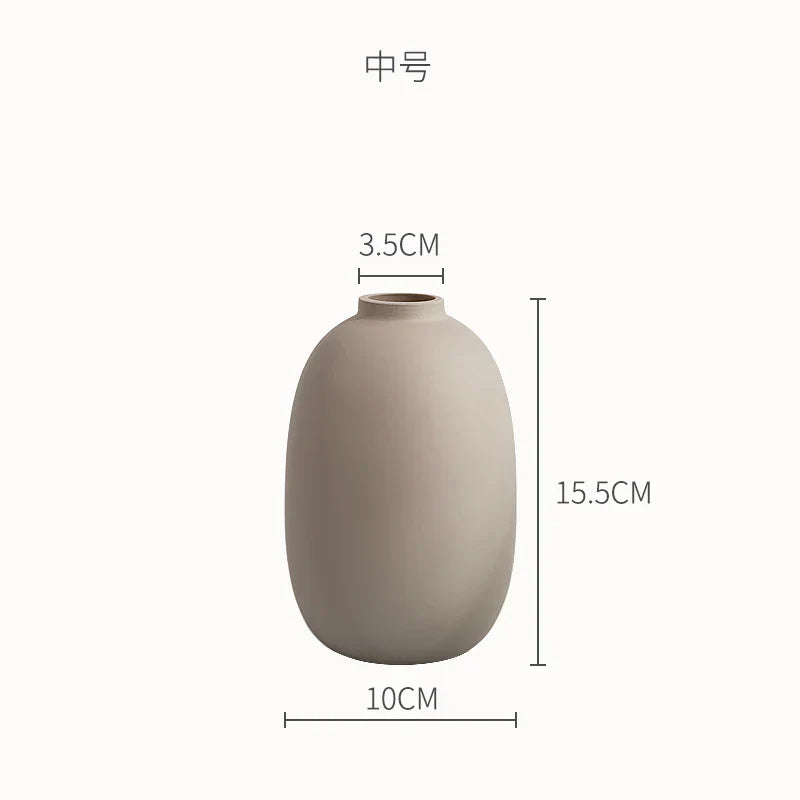DecorBites™ Geometric Ceramic Vase: Abstract Hydroponics Flower Arrangement Home Decor