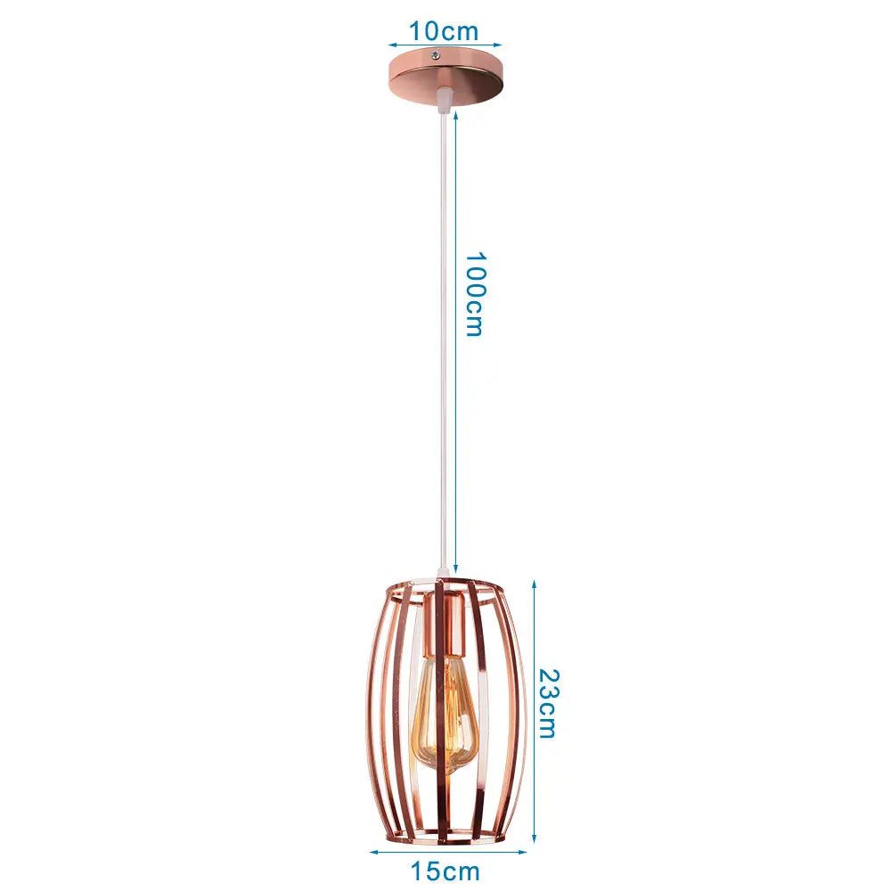 DecorBites™ مصابيح متدلية صناعية E27 LED مصباح معلق إضاءة عصرية للمنزل