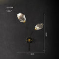 DecorBites™ Black Crystal Copper LED Chandelier for Dining Room - Art Deco Hanging Lamp
