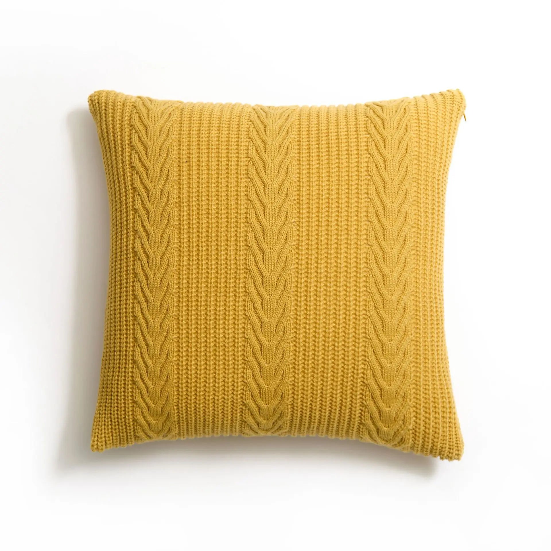DecorBites™ Housse de Coussin en Tricot Losange : Housse de Coussin Décorative Super Douce pour la Maison