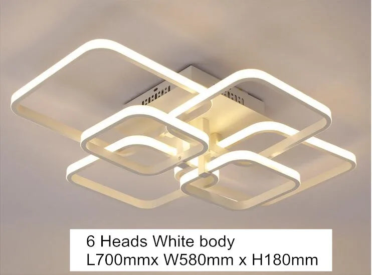 DecorBites™ Acrylic Ceiling Lights Modern Chandelier LED Lamps Dining Living Room Bedroom Decor