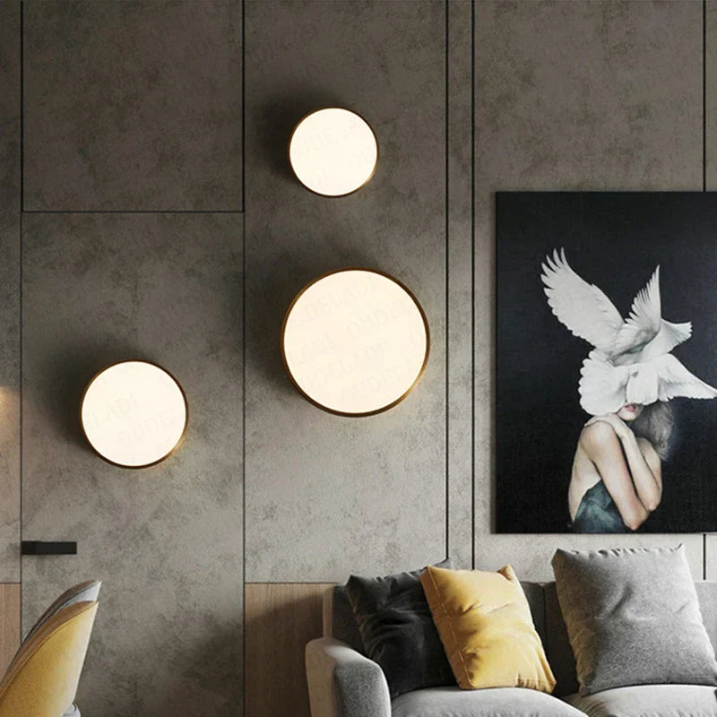 DecorBites™ Copper Thin LED Round Ceiling Light for Bedroom, Living Room, and Dining Room