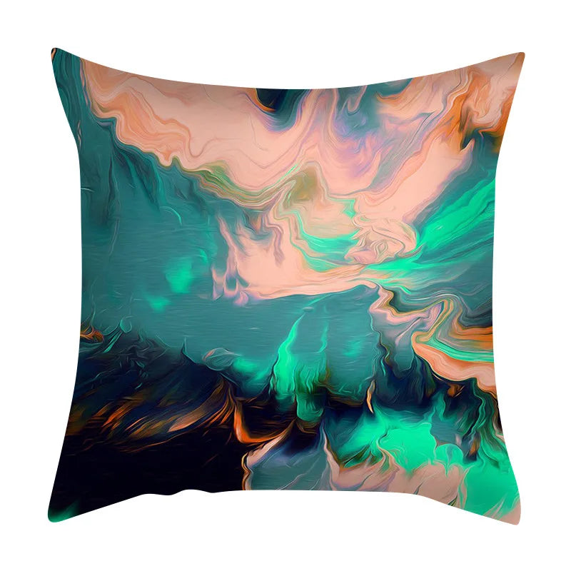 DecorBites™ Abstract Ink Marbling Cushion Cover - Sofa Car Seat Home Decoration