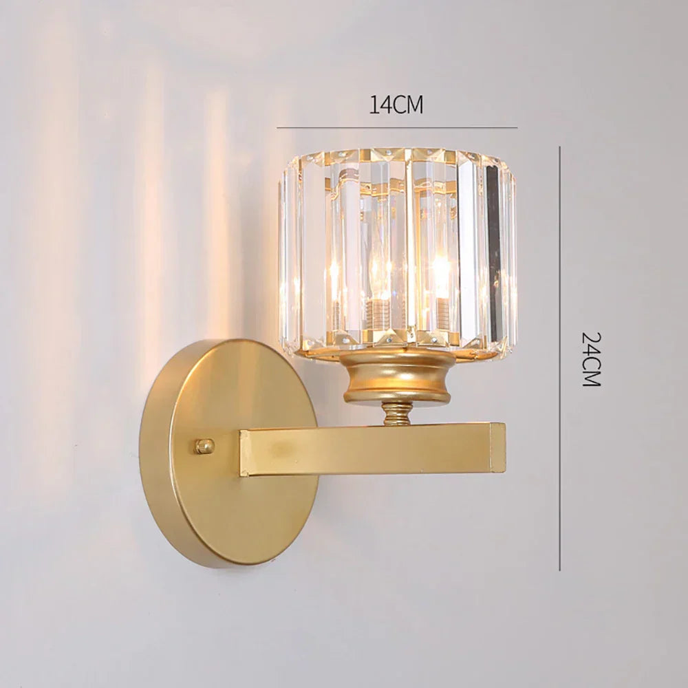 مصباح حائط LED كروي زجاجي من DecorBites™ للممر وغرفة النوم وديكور غرفة المعيشة