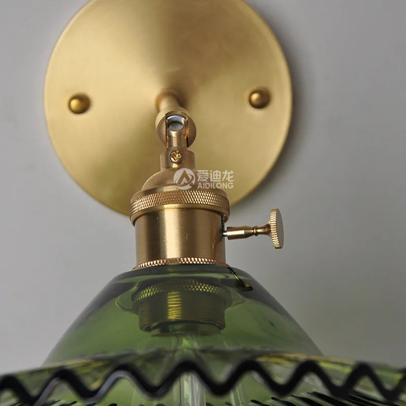 أضواء جدارية نحاسية يابانية DecorBites™ مصباح جداري LED حديث لغرفة النوم والسلالم والمرآة