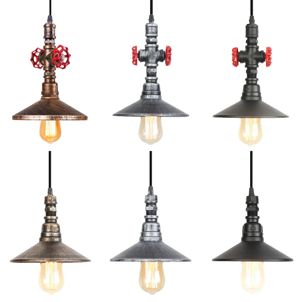 DecorBites™ Industrial Retro Pendant Light Fixture Water Pipe Lamp for Kitchen and Home Decor