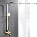 DecorBites™ Gold Wall Mounted Bathroom Shower System Kit with 4-way Mixer