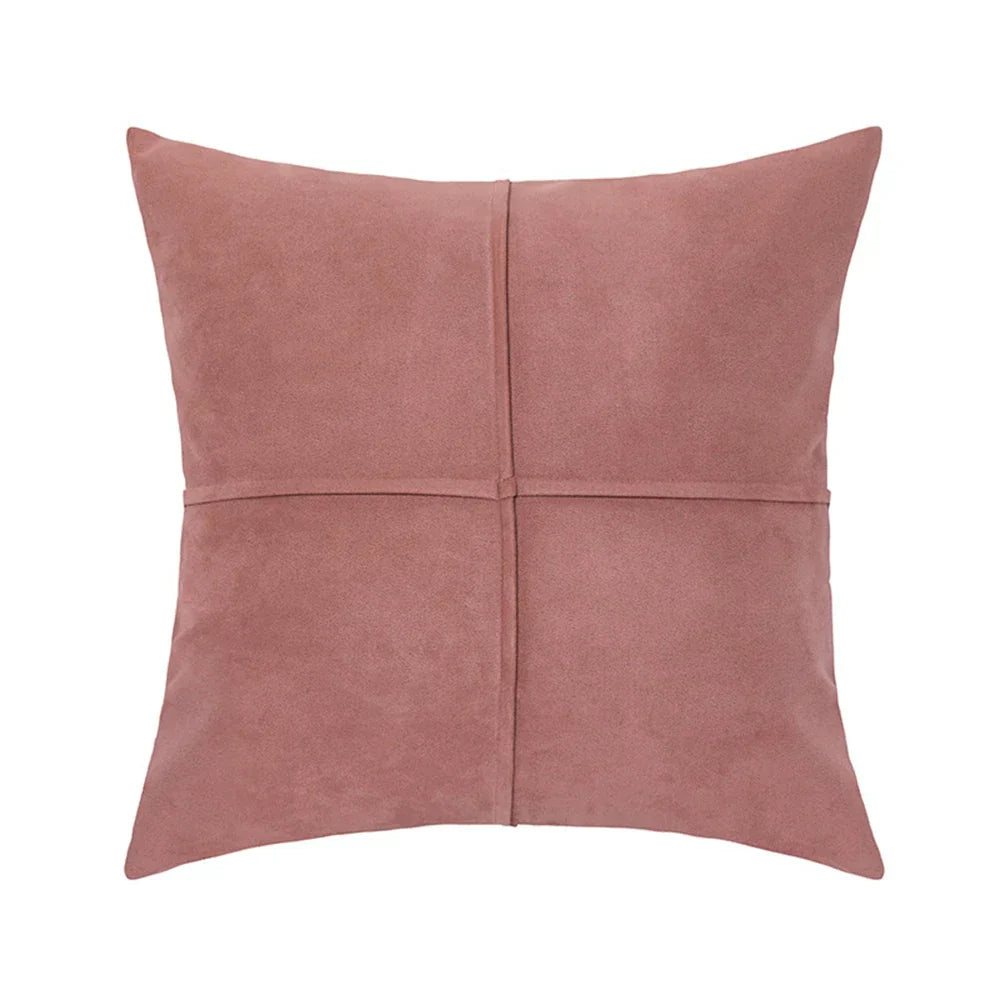 DecorBites™ Cross Faux Suede Throw Pillow Cover for Car Couch Sofa Bed Home Decor