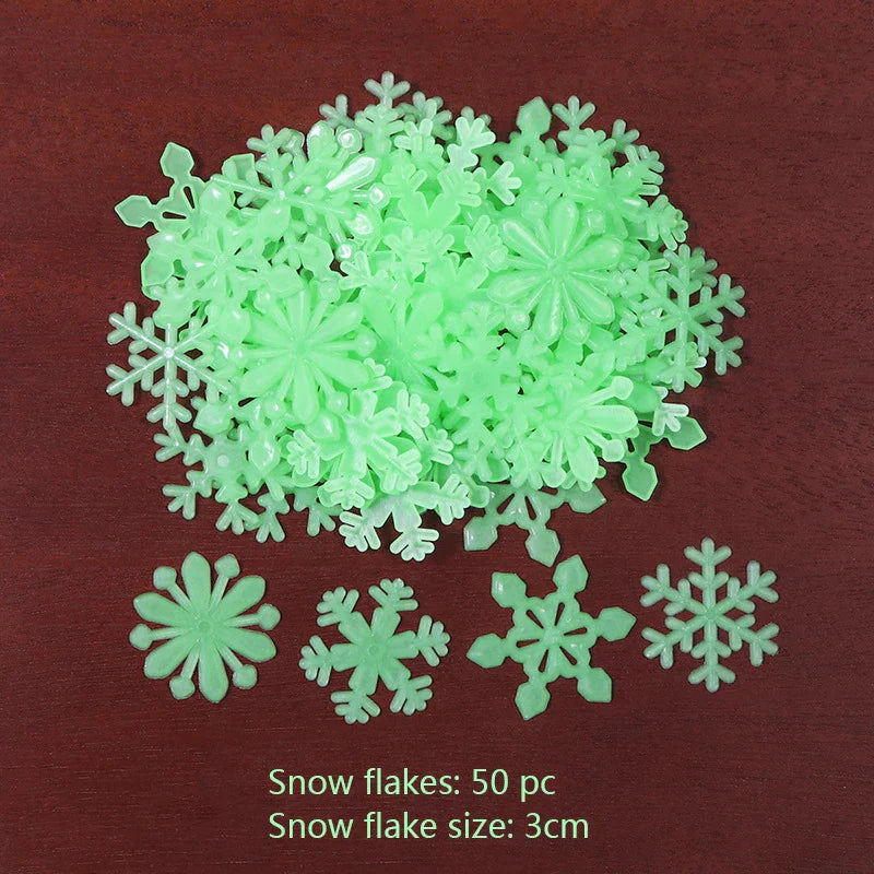 3D Stars Glow Dark Wall Stickers by DecorBites™ – Luminous Fluorescent Home Decor