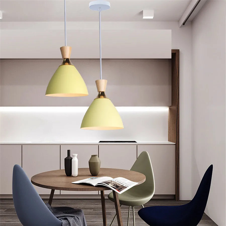 ثريا DecorBites™ LED: إضاءة متدلية نوردية E27 لديكور المنزل والمطعم والبار وغرفة النوم